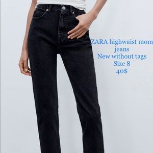 Black Zara jeans size 8 new
